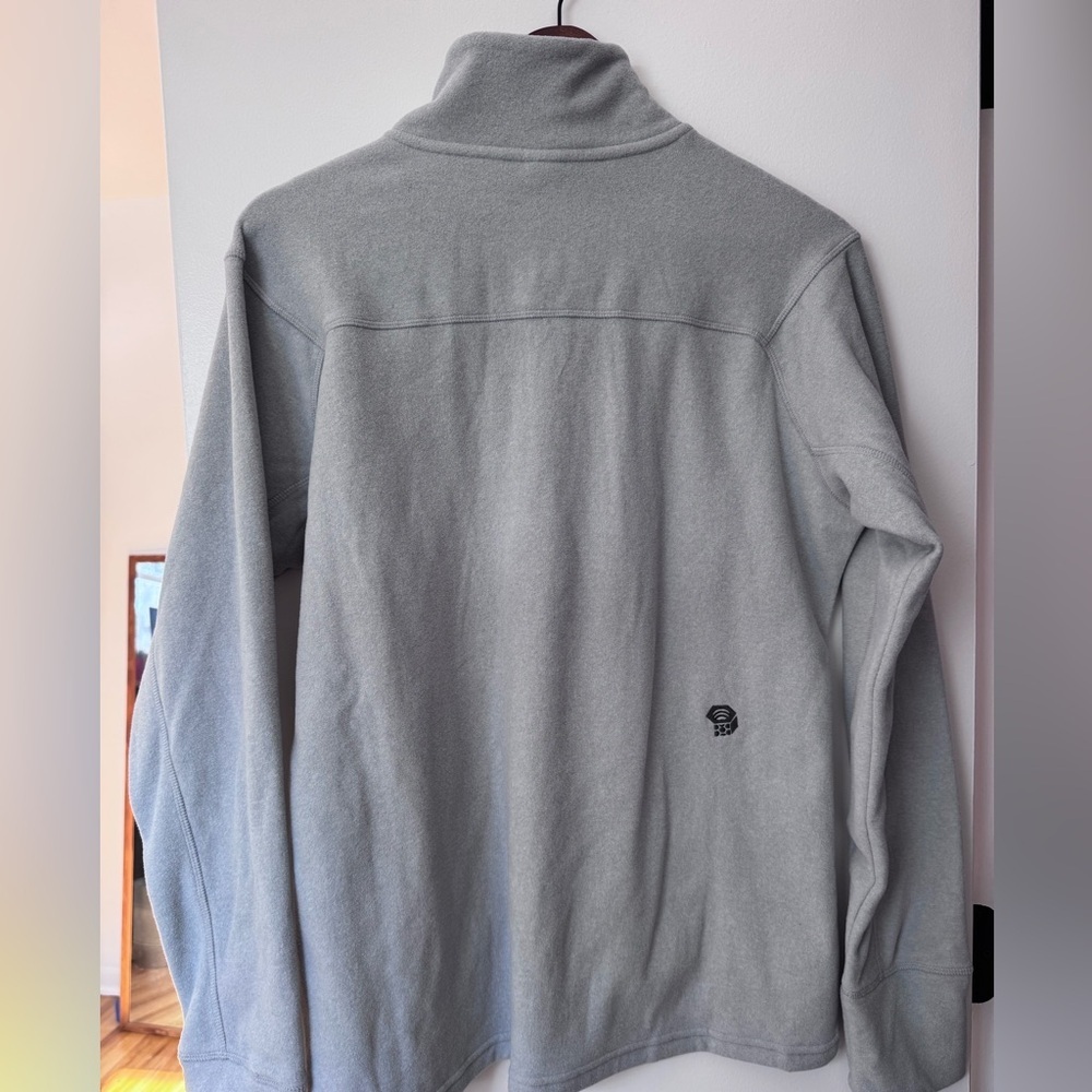Mountain Hardwear Women’s XL Gray Microchill 2.0 1/4 Long Sleeve Zip-T Fleece - Picture 6 of 7